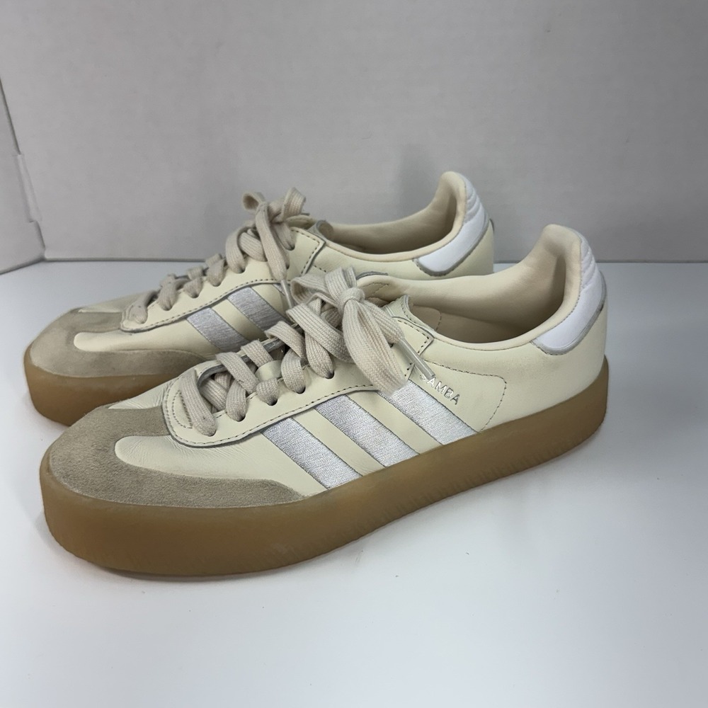 Adidas Originals Samba Women's Casual Shoes Cream Size US 7 - Picture 3 of 7
